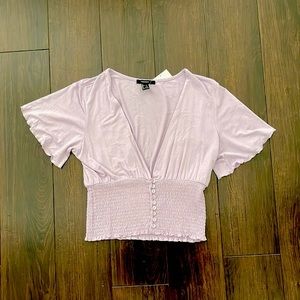 Perfect summer top!!! Brand new cute lavender top from Forever 21!!  Size large.